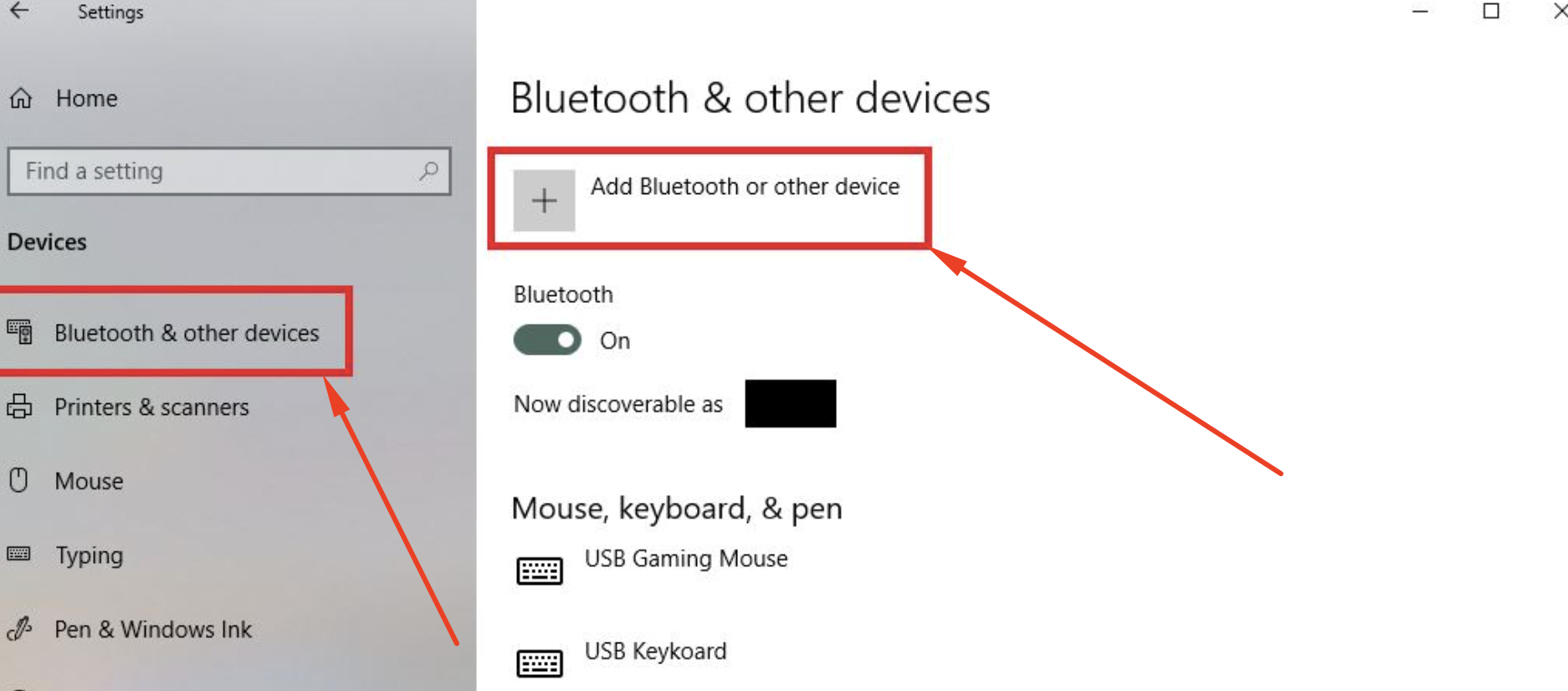 Look for Bluetooth Option